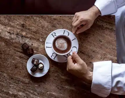 Burdick's signature dark chocolate blend, with a bonbon chaser