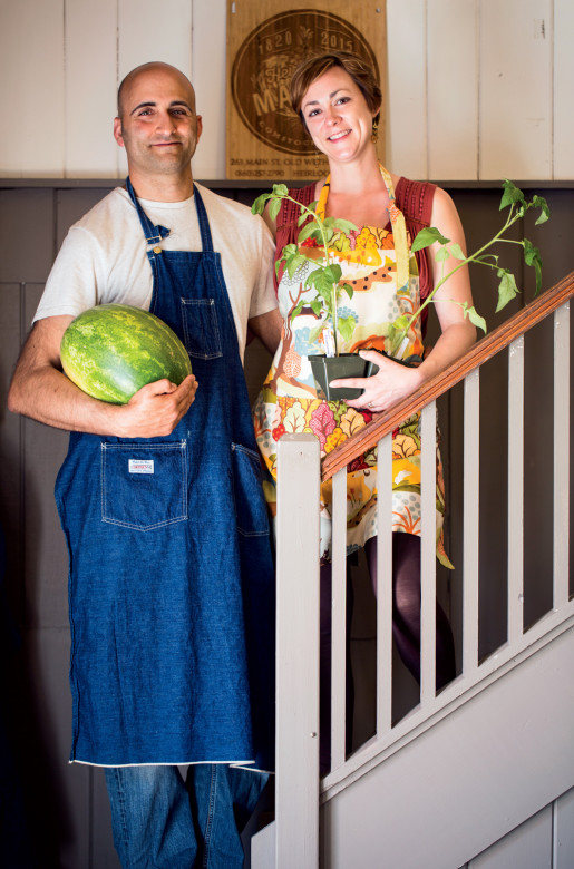 Spiro and Julia Koulouris, who run the market and café at Comstock, Ferre.