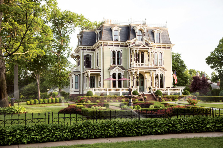  The meticulously restored 1873 Silas W. Robbins House, now a bed-and-breakfast.