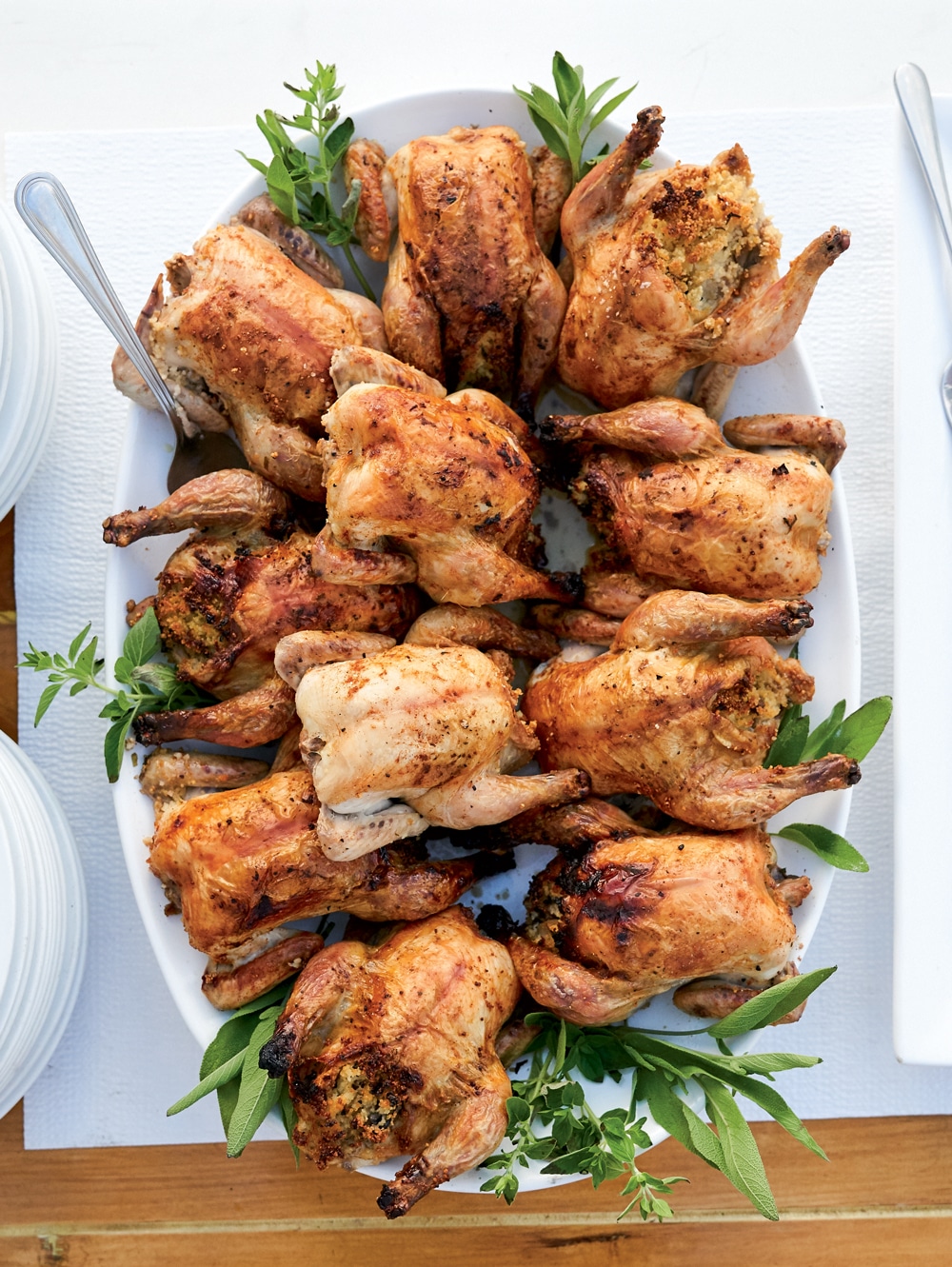 Cornish Game Hens With Smoked Shrimp And Brandy Stuffing Yankee Magazine