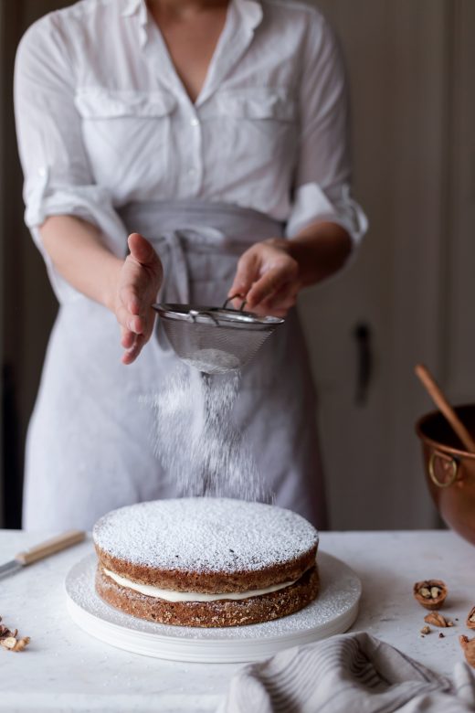 Parsnip Cake with Maple Mascarpone Cream 