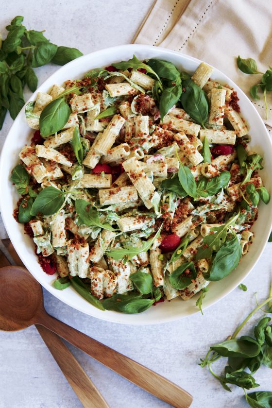 Creamy LemonBasil Pasta Salad Recipe Remake New England Today