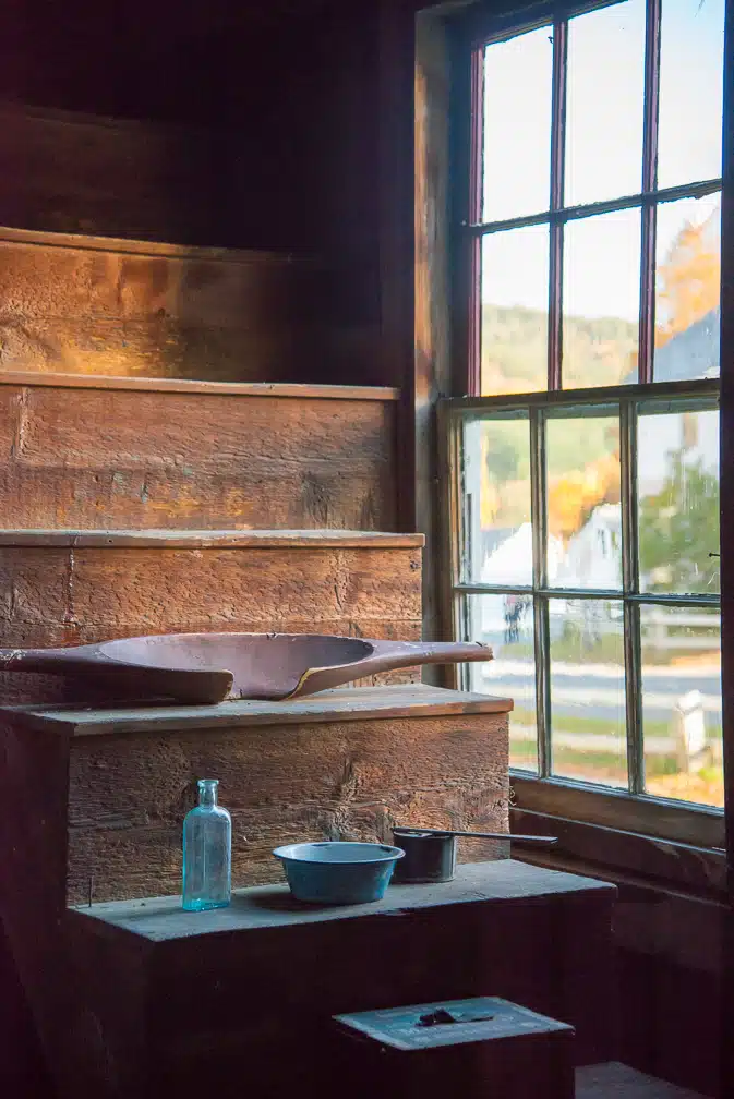 Interior at The Coolidge Homestead in Plymouth Notch, Vermont.