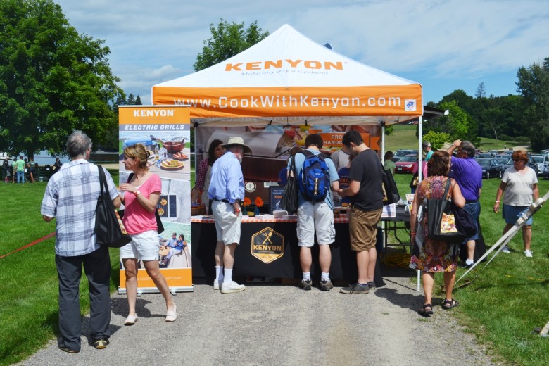 I didn't see a lull in the line at the Kenyon tent all day!