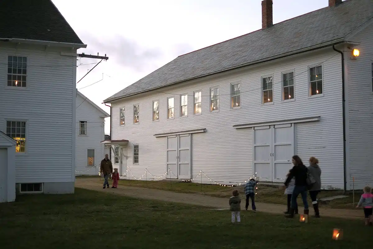 The North Shop in early evening.