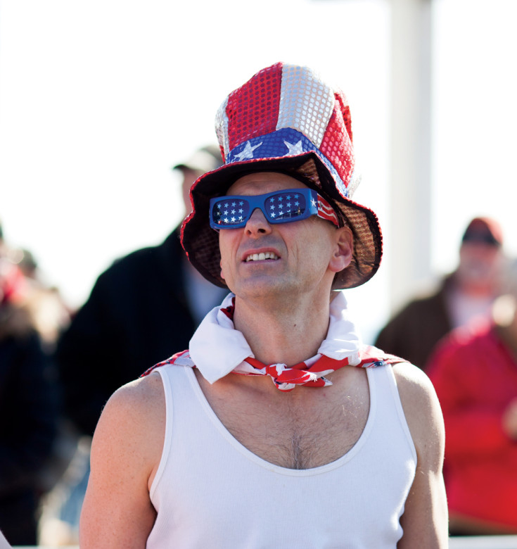 Participants in the annual Penguin Plunge fund-raiser.