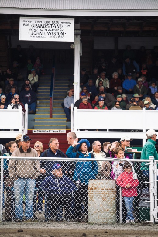 The Grand Parade draws a large crowd at the Fryeburg Fair in Fryeburg, Maine, on Saturday, Oct. 10, 2015.