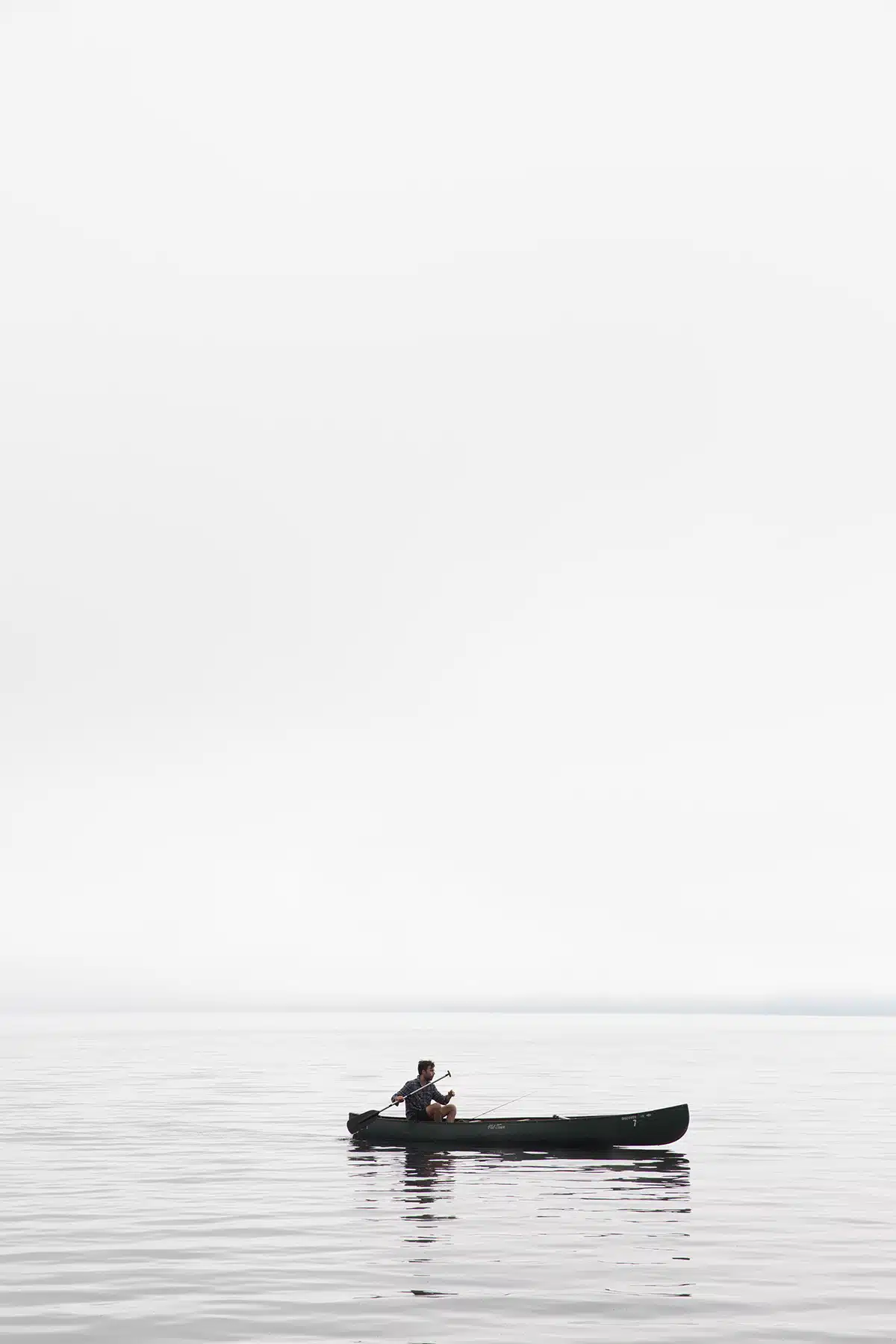 Canoeing. Mooselookmeguntic Lake. Franklin & Oxford Counties, Maine.