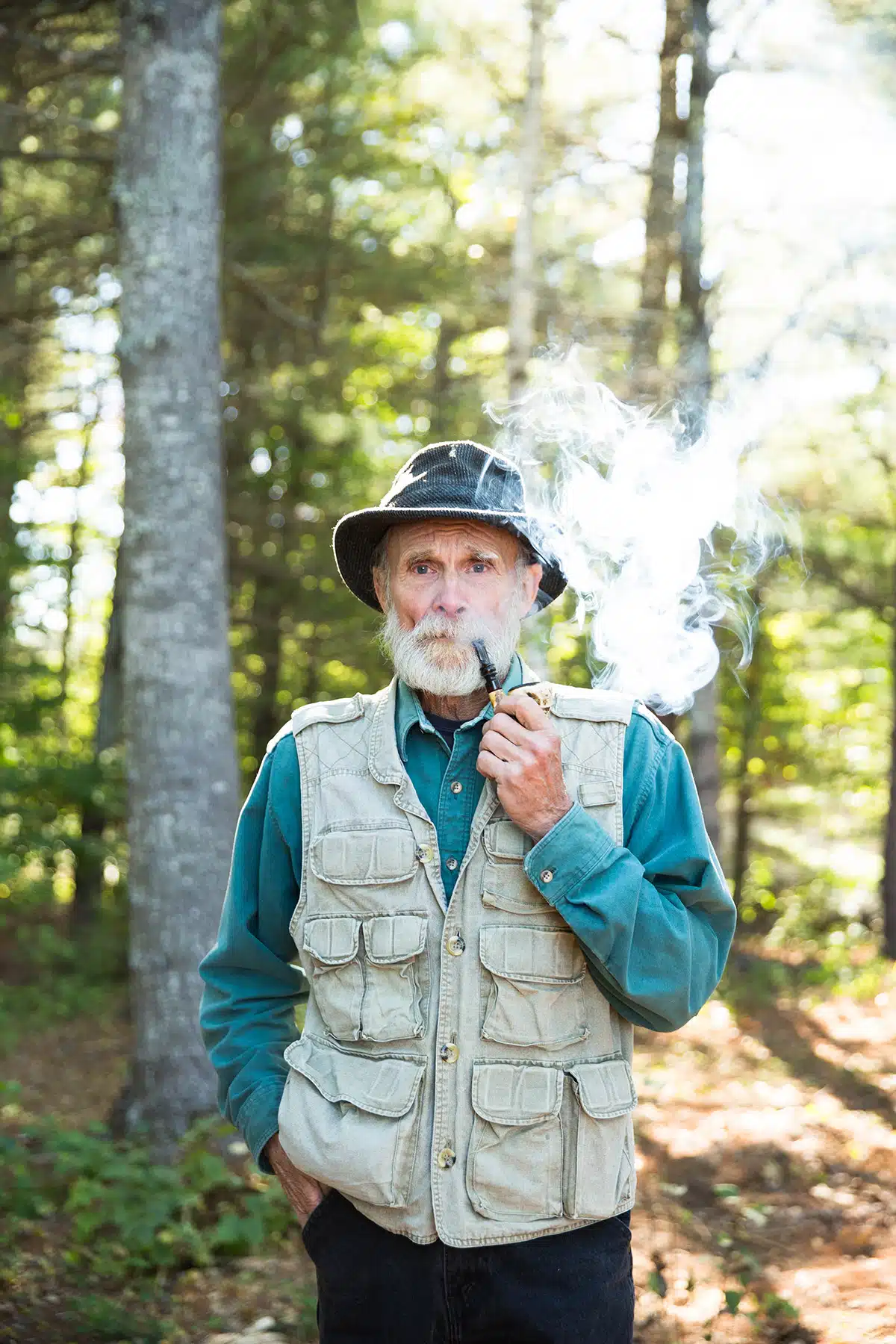 Jim Ostergard at the Common Ground Fair. Unity, Maine.