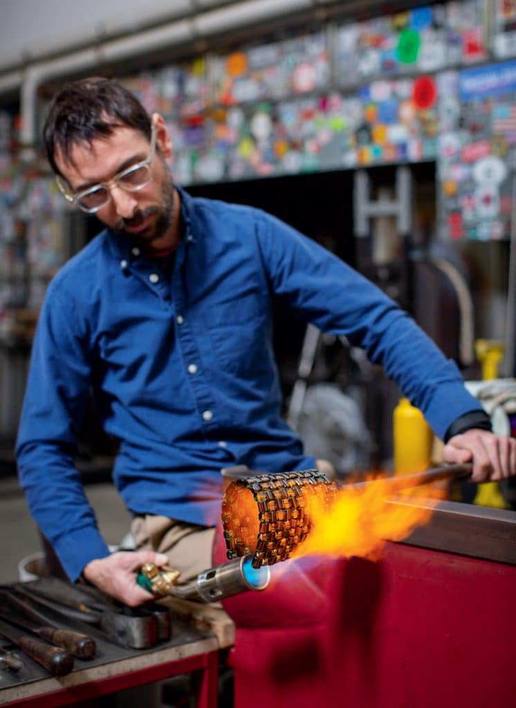 Fire and Light Glassblower Josh Bernbaum New England