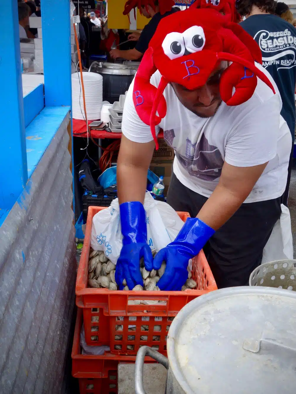 Some festival vendors really get into the spirit of the event.
