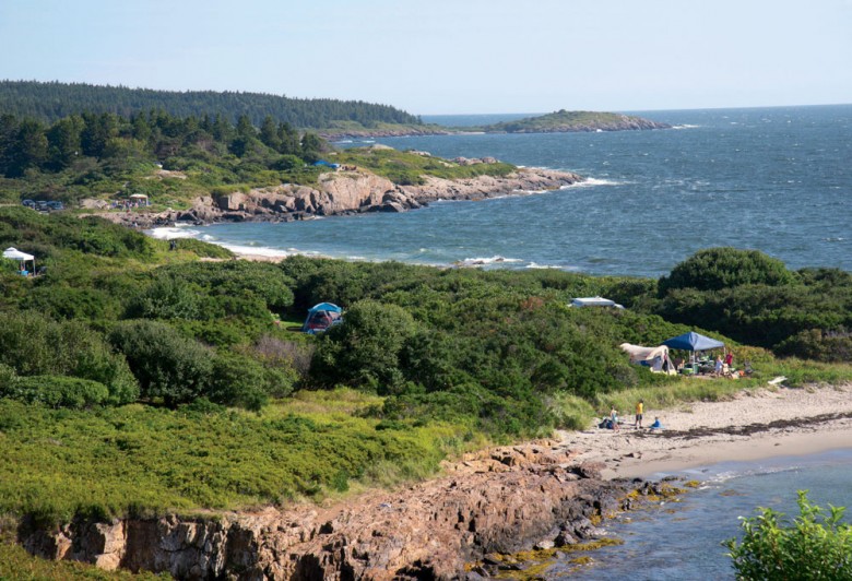 Hermit Island Campgroun on Maine’s Casco Bay