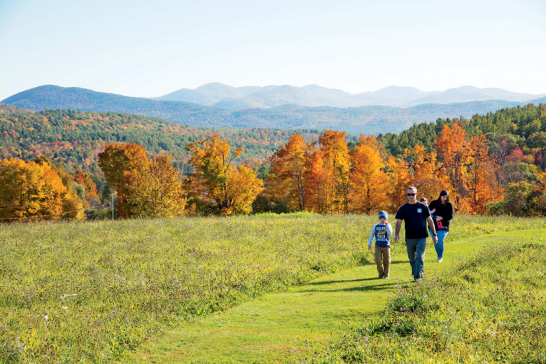 Strolling the Revolutionary War site Hubbardton Battlefield.