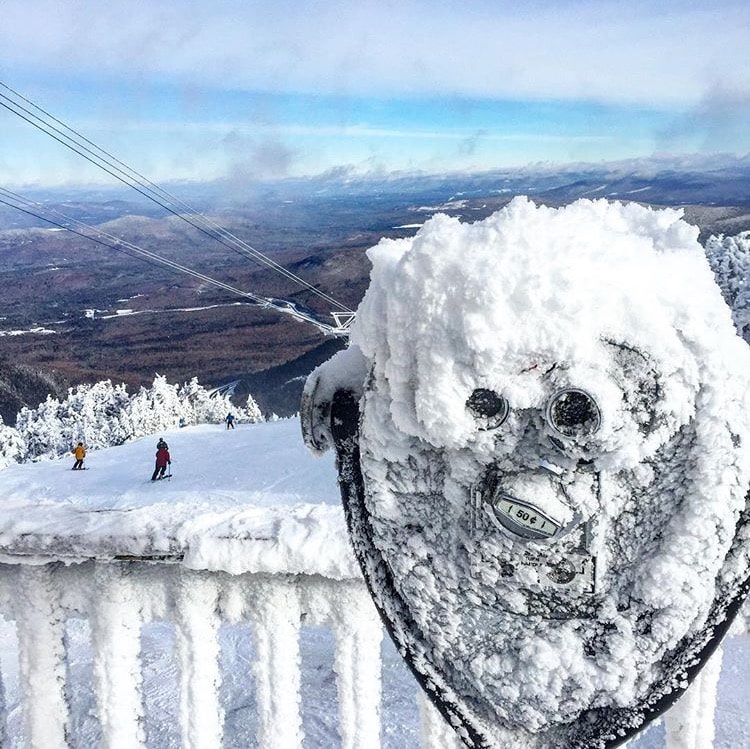 What 18 degrees on Cannon Mountain looks like. 