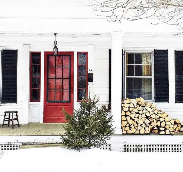 A lovely winter scene in Woodstock, Vermont.