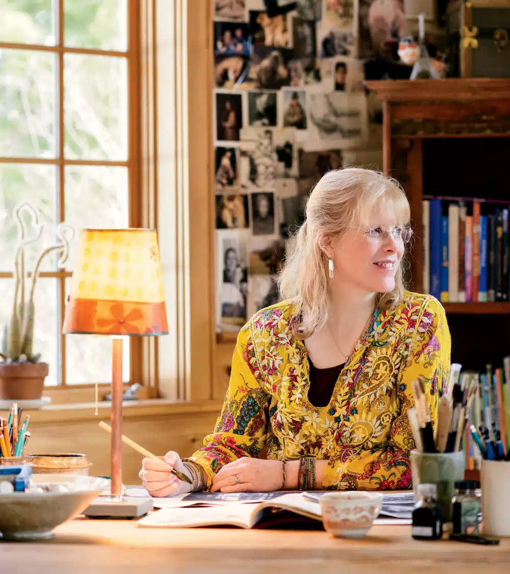 “My husband and I looked at old houses and loved the sense of history,” says Lita Judge. “But I also wanted to build something personal to my story.”