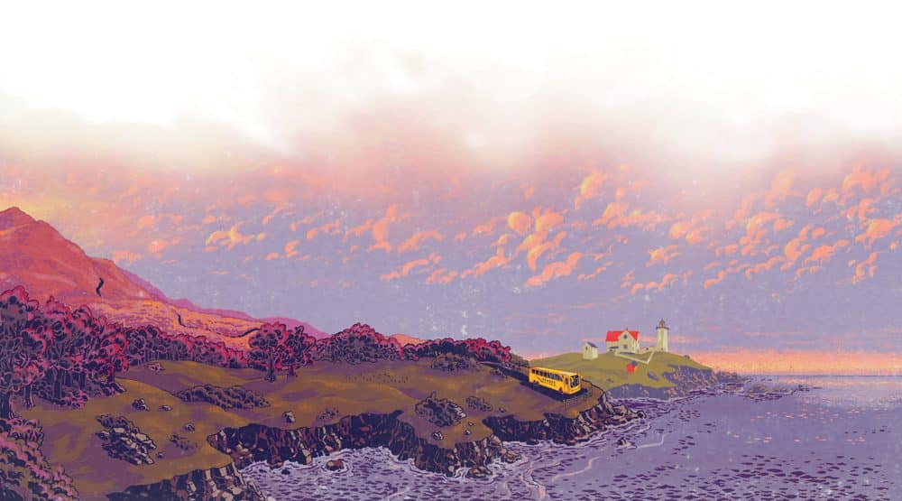 The Cape Neddick "Nubble" Light in York, Maine is a tourist favorite.