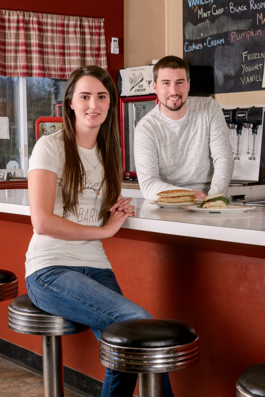 Childhood sweethearts who first came to Vermont for college, Jillian Bradley and Joe Minerva bring a combined two decades’ worth of grocery experience to running the Barnard General Store. 