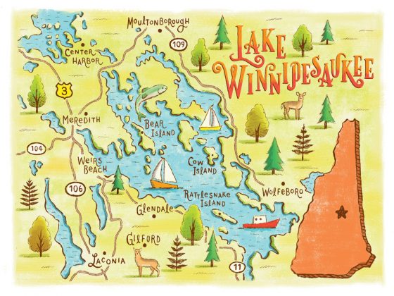 The Many Worlds of Lake Winnipesaukee, New Hampshire