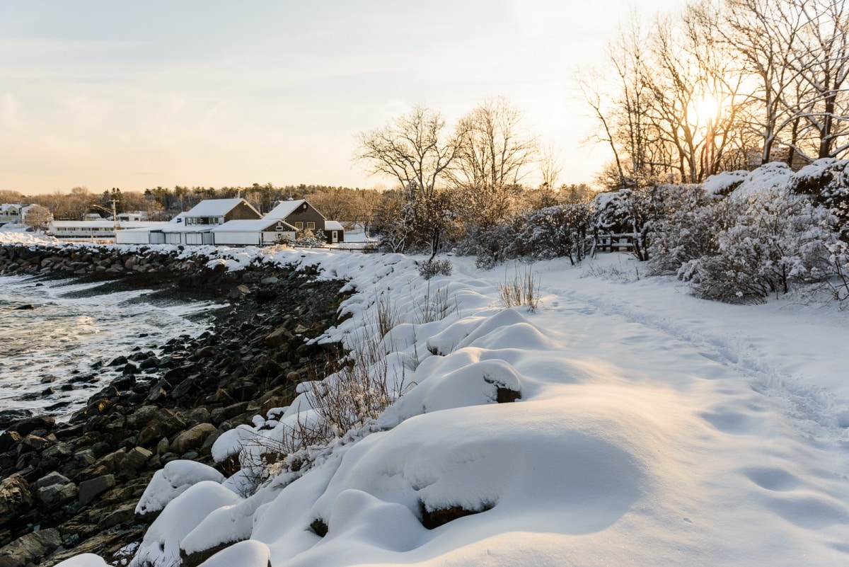 Ogunquit, Maine in Winter | Perkins Cove & Marginal Way