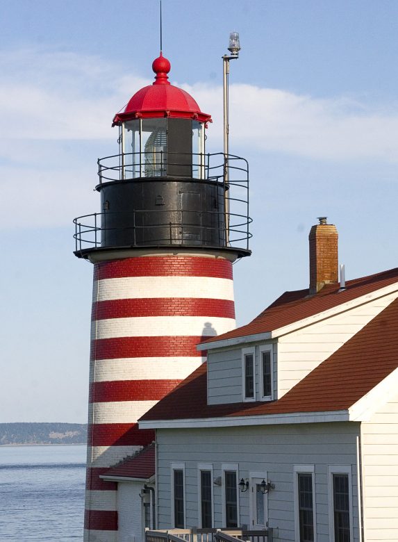 Most Beautiful Lighthouses in Maine West Quoddy Light Lubec Maine by Liz West