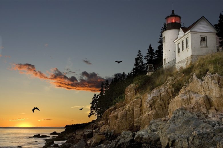 Most Beautiful Lighthouses in New England Bass Harbor Head Light Acadia Maine
