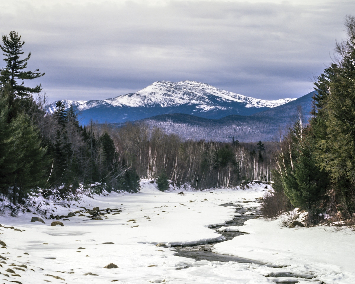 Swift river in Autumn White Mountains, New Hampshire