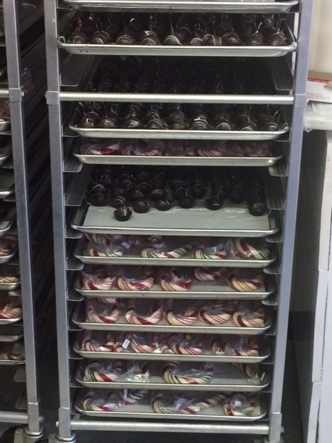 Nelson's Candies freshly made candy canes and hand-dipped cherries