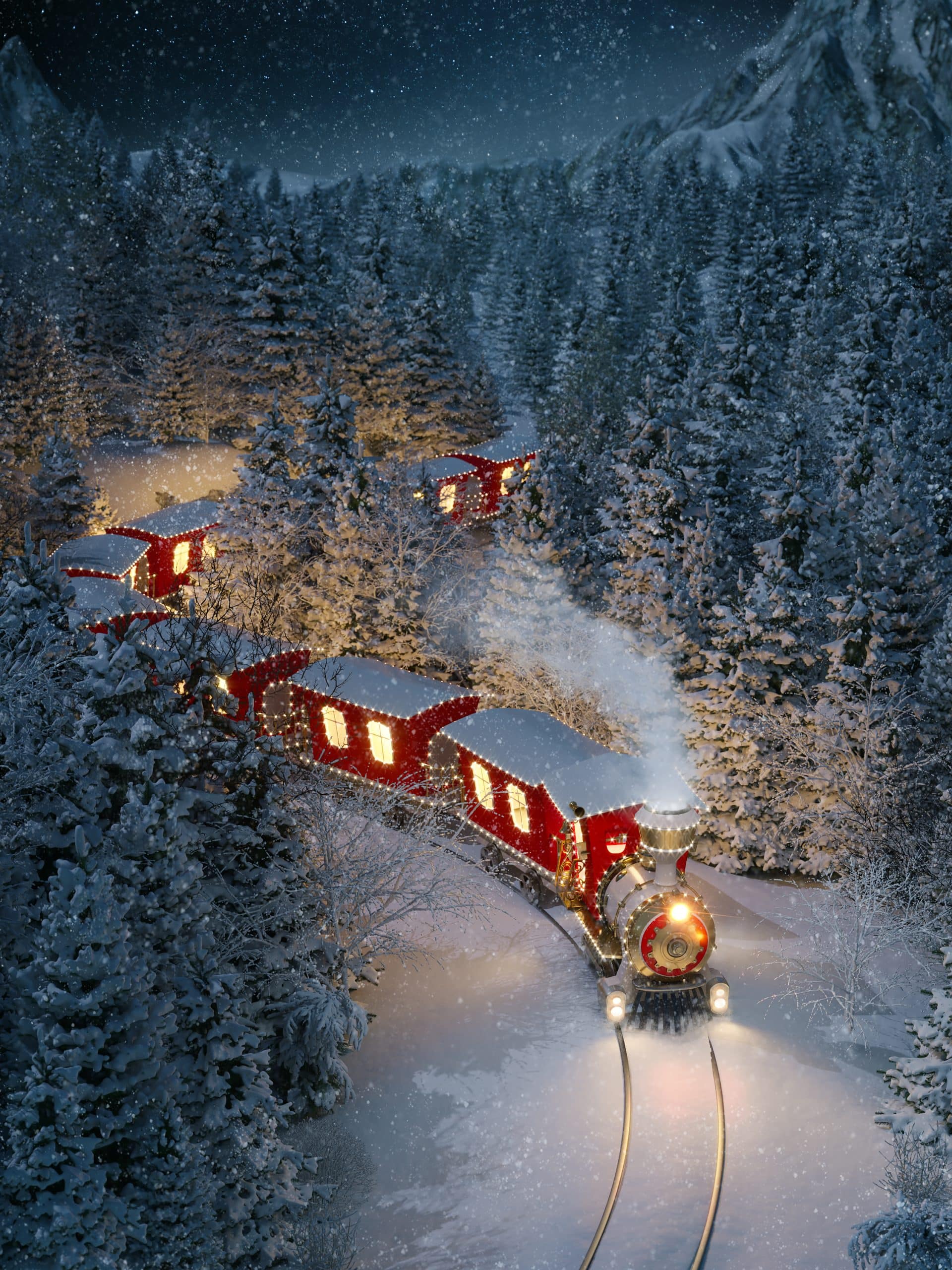 best christmas train rides new england