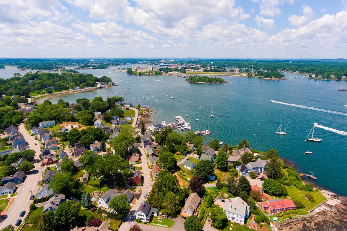 Portsmouth Harbor, New Castle, NH, USA