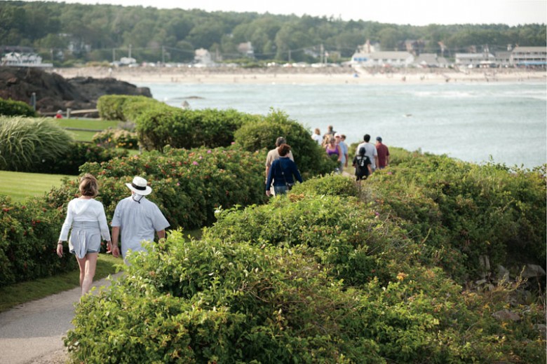 Ogunquit’s Marginal Way, a lovely mile-and-a-quarter stretch, with memorial benches along the way.
