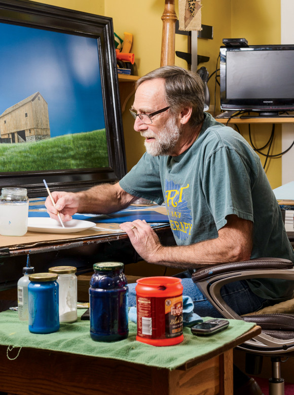 Stephen Ray in his studio.