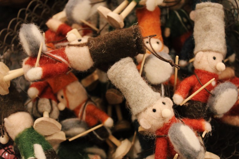 At the holidays, Roost & Company always carries a variety of felted ornaments. Perfect for gifts, or your own tree. 