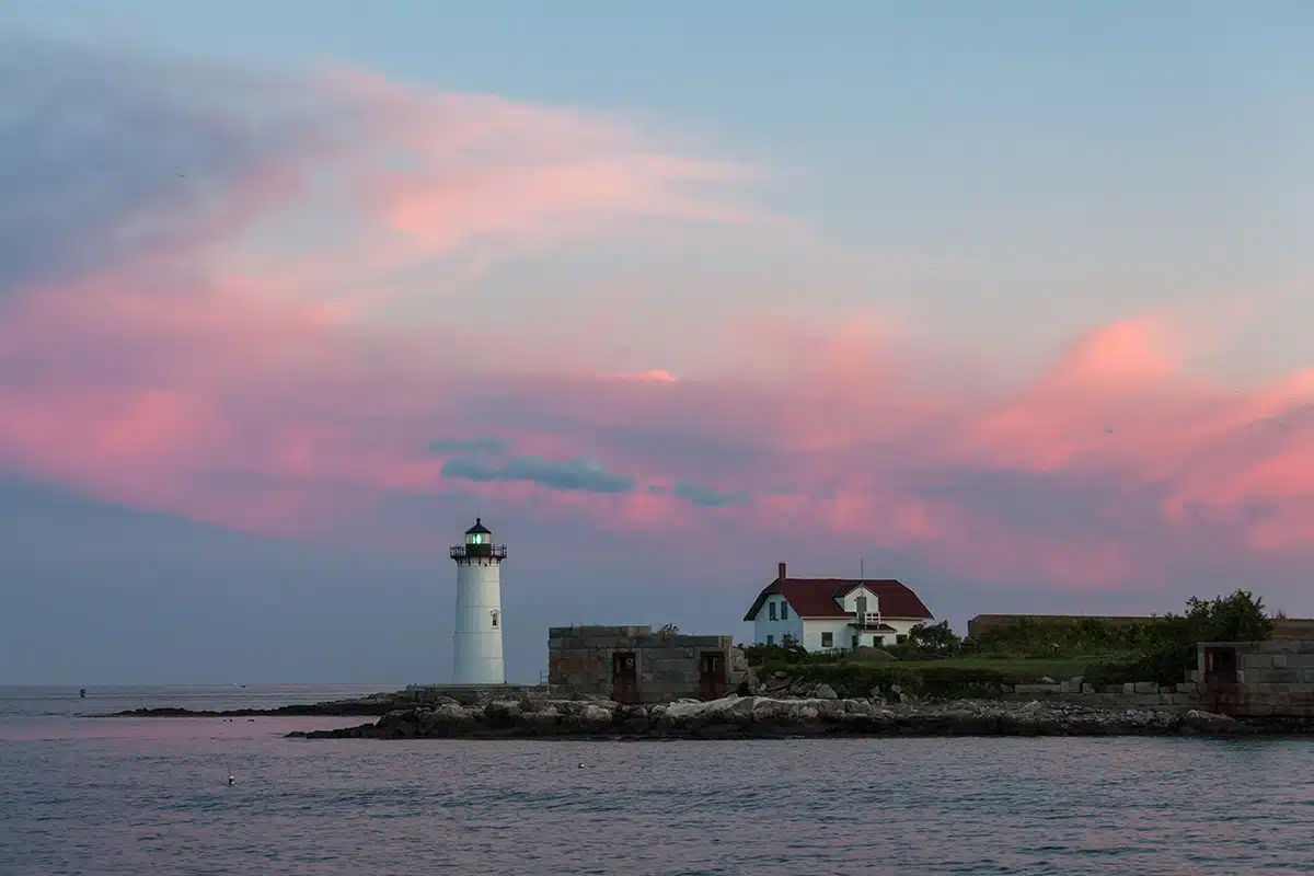 Portsmouth Harbor Lighthouse from Harbor Cruise
