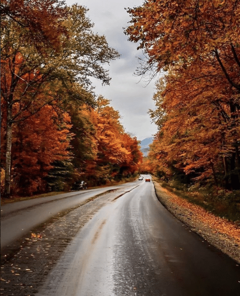 Fall drives in the White Mountains of New Hampshire