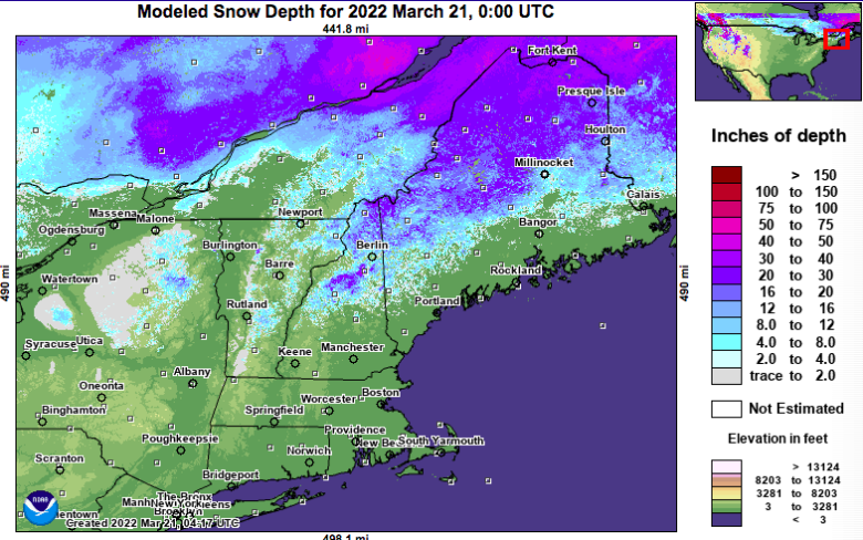 Snowpack March 21st, 2022