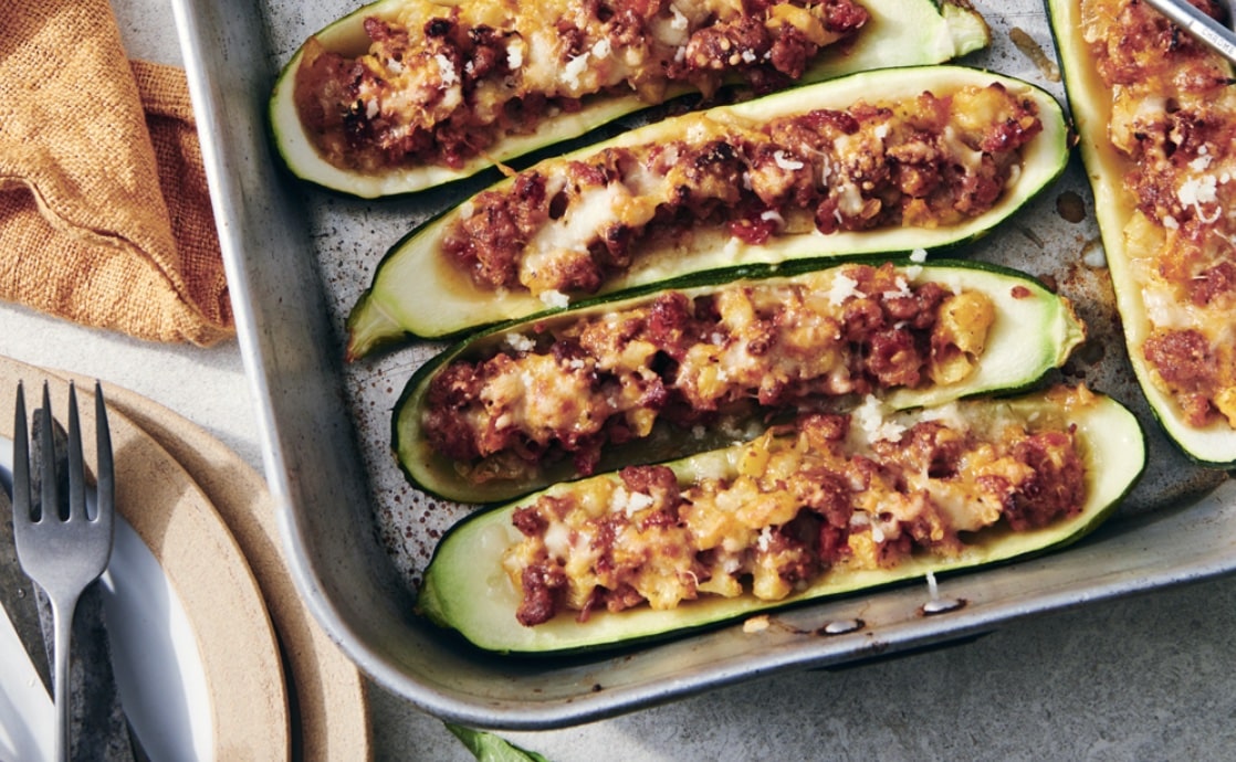 Stuffed Zucchini New England
