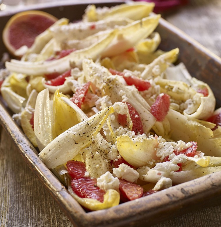 Endive Salad with Feta and Grapefruit | Thanksgiving Recipes