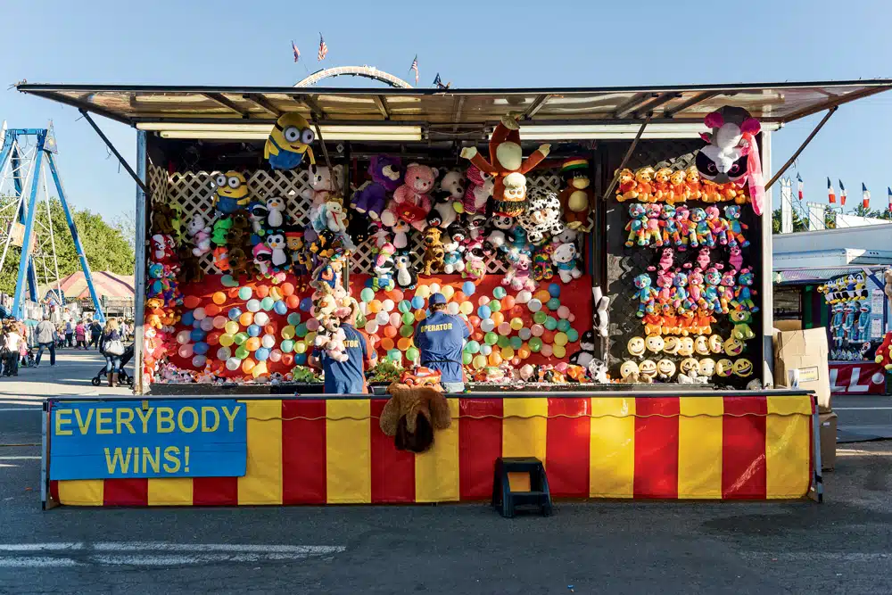 “You haven’t had the full Topsfield experience until you’ve meandered the rows of the midway, fried dough in hand, as boisterous carnival workers invite you to be the next big winner. From pie contests to giant Ferris wheels, a fair is a mix of the ordinary and the outlandish, with each component somehow perfectly blending into the mosaic of New England rural life.”
