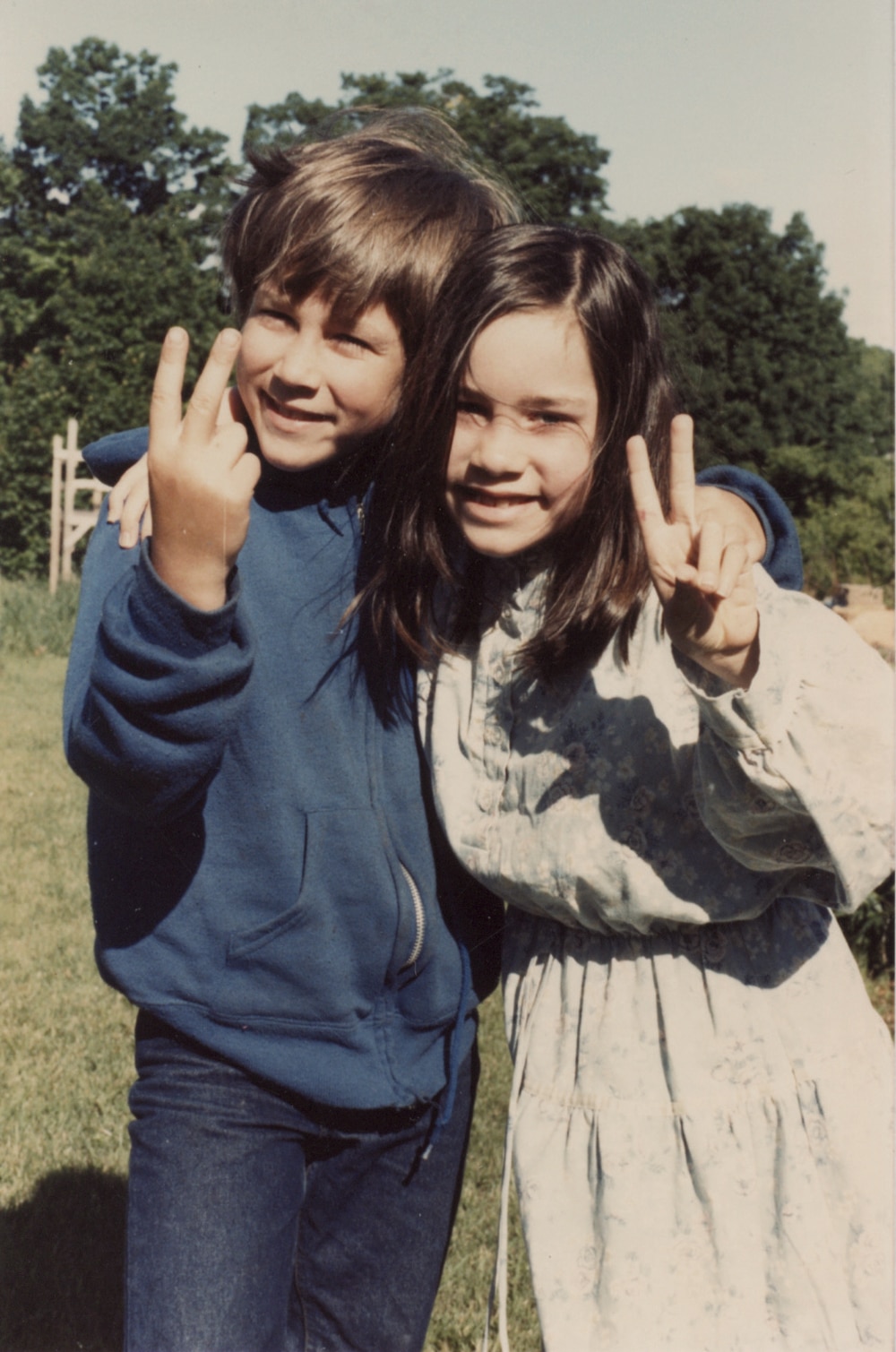 A young Lucas St. Clair with his twin sister, Hannah. Raised in rural Piscataquis County, both children felt at home in Maine’s great outdoors from an early age.