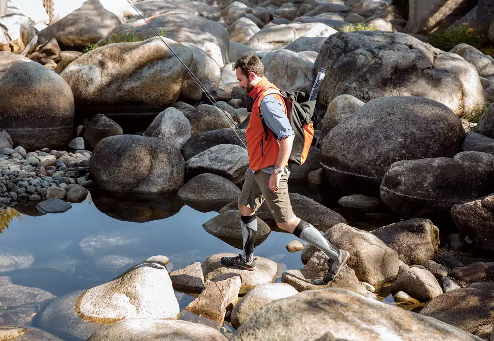 St. Clair at Orin Falls on the Wassataquoik Stream, one of his favorite spots to visit when he’s on the park land.