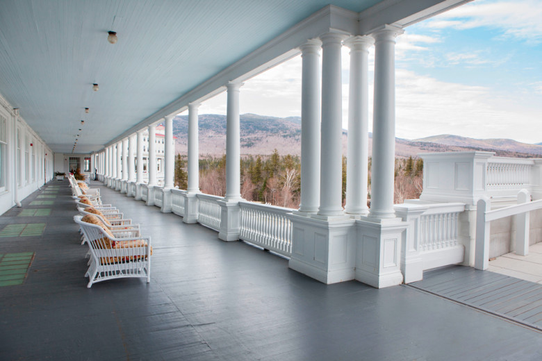 Surrounded by some 800,000 acres of national forest, the Mount Washington isn’t short on vistas—but the ones enjoyed while kicking back on the veranda might be the best. 