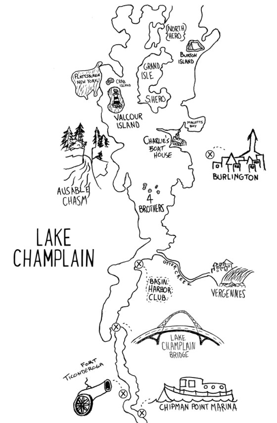 Slow Boat on a Big Lake Lake Champlain by Houseboat