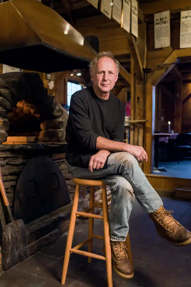 American Flatbread founder George Schenk in Waitsfield at Fayston’s Knoll Farm.