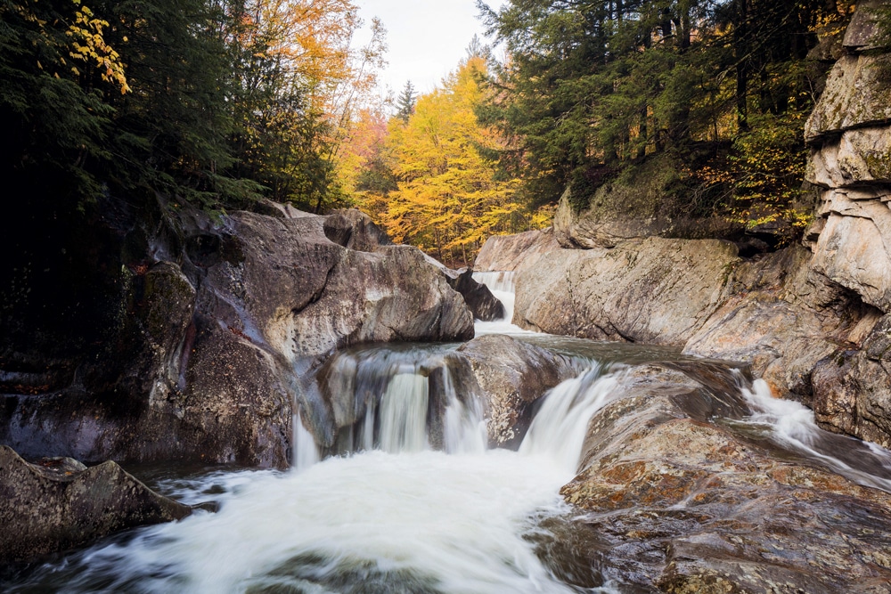 Warren Falls Swimming Hole in Vermont