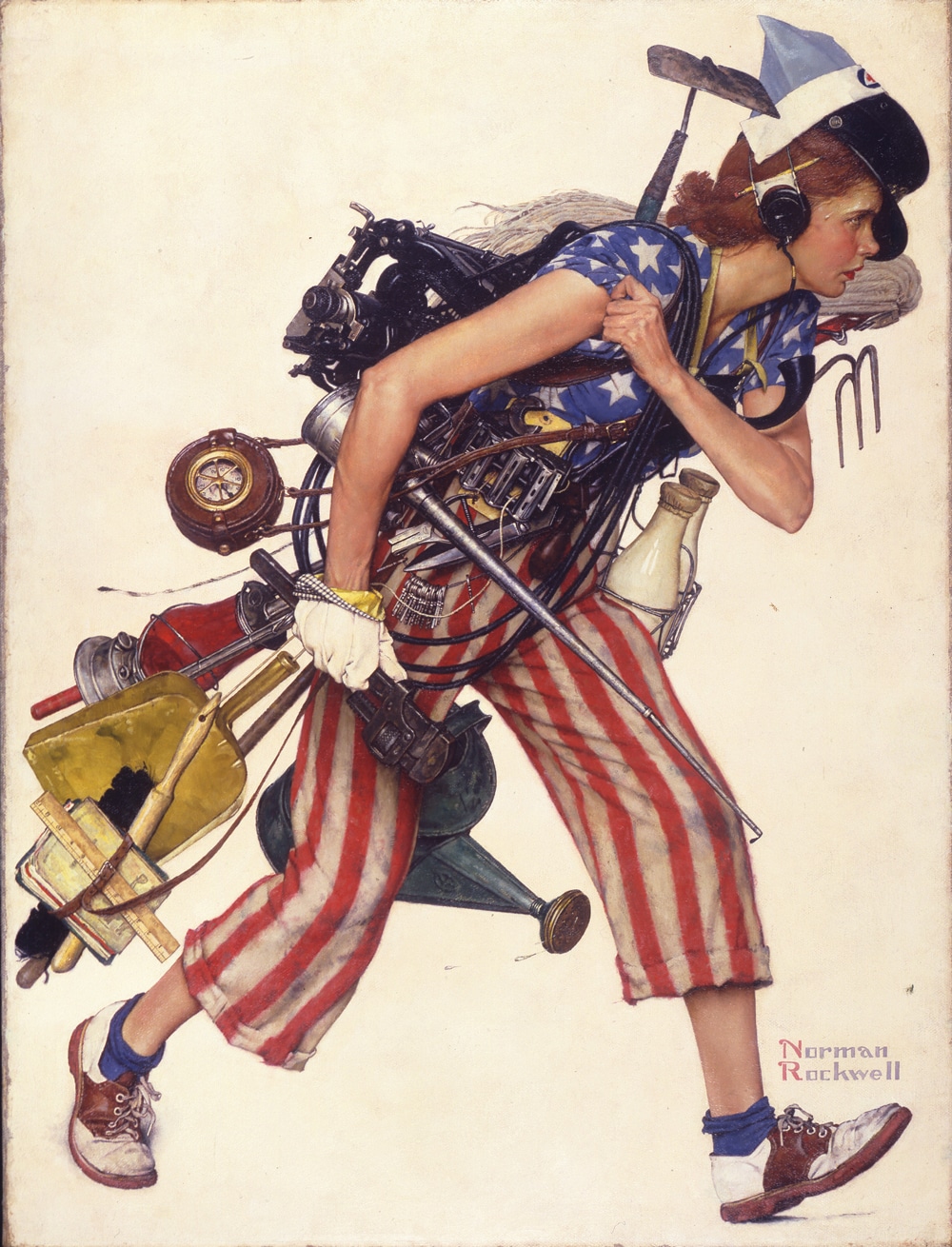 Only the Norman Rockwell Museum itself has more of the artist’s work than the National Museum of American Illustration, which counts Miss Liberty, 1943, among its highlights.