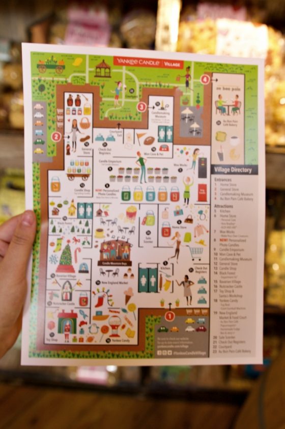 The Yankee Candle Village in South Deerfield, Massachusetts New