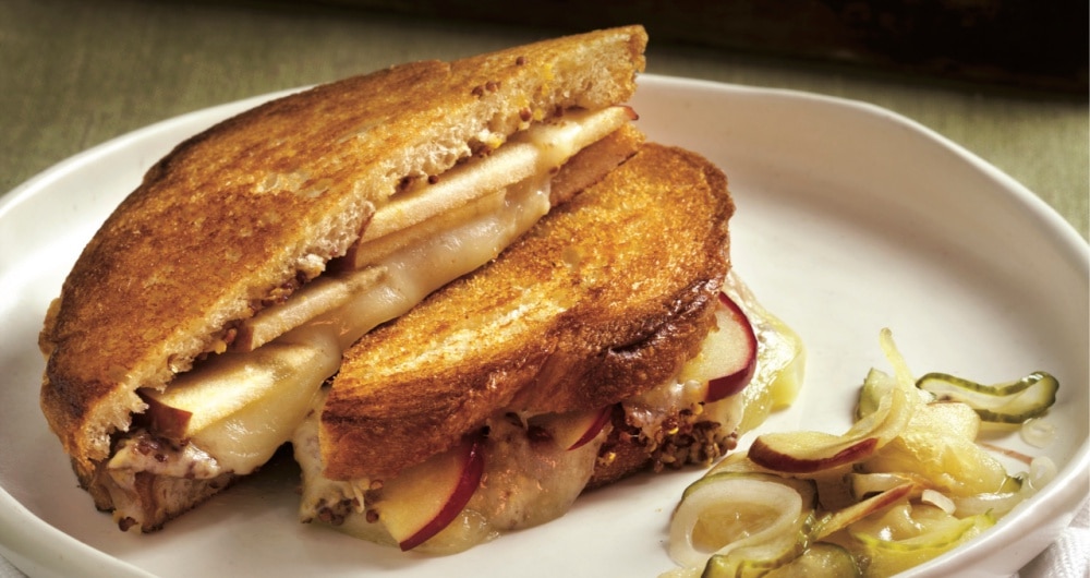 Apple & Mustard Grilled Cheese Sandwiches Recipe - Yankee Magazine