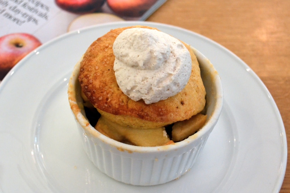 Apple-Pear Cobbler with Lemon-Cornmeal Biscuits