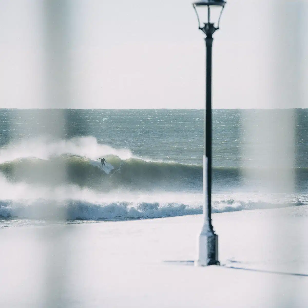 Winter Surfing - Newport, Rhode Island.